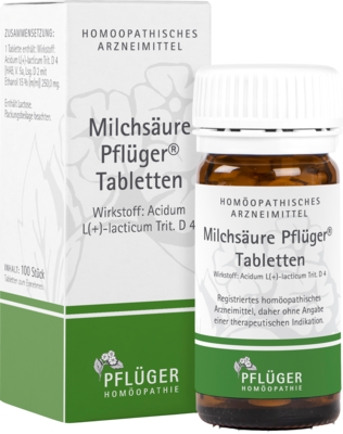 MILCHSÄURE Pflüger Tabletten