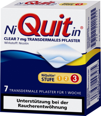 NIQUITIN Clear 7 mg transdermale Pflaster