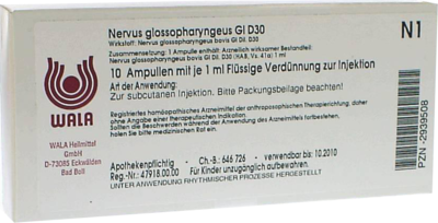 NERVUS GLOSSOPHARYNGEUS GL D 30 Ampullen