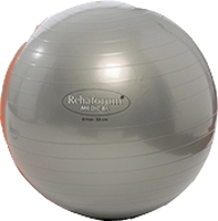 GYMNASTIKBALL Rehaforum 65 cm silber metallic