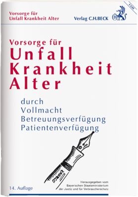 BECK Verlag Unfall Krankheit Alter Broschüre