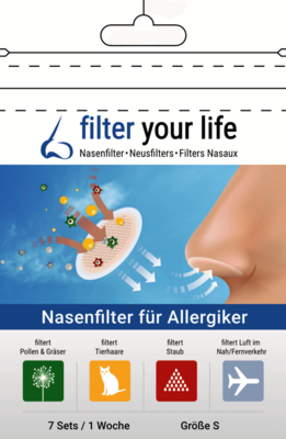 FILTER YOUR LIFE Nasenfilter f.Allergiker Gr.S