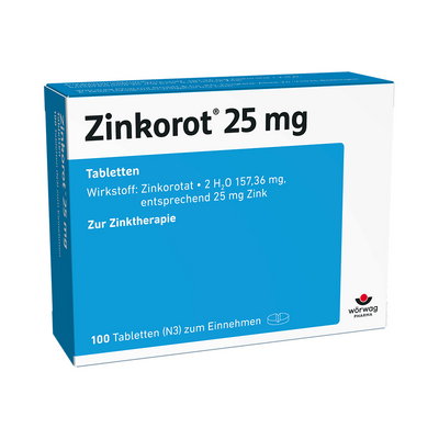 ZINKOROT 25 mg Tabletten